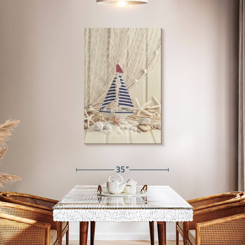 Aletra Decor And Sailboat, 39" H x 26" W