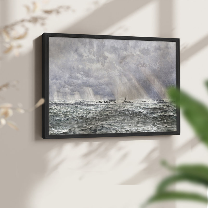 Paysages rétro - DCCXCVI - Reproduction encadrée - Restickable, Noir, H 16 po x l 20 po