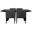 Houston Charcoal Grey and Black 5-piece Dining Set-117812694