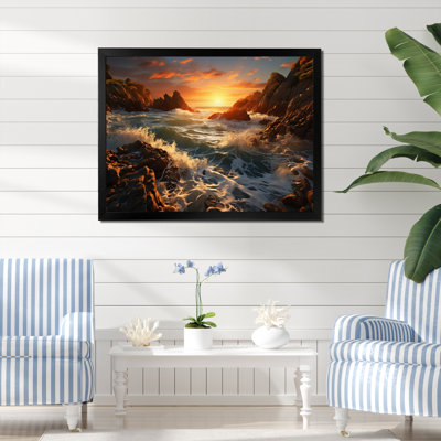 Rocky Beach Coastal Surrender I - Nautical & Beach Wall Art Prints
