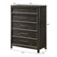 Ensemble de chambre à coucher moderne à panneau tapissier brun foncé-95939050-95939048