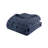 Luxurious Navy Jacquard Comforter Set For All-season