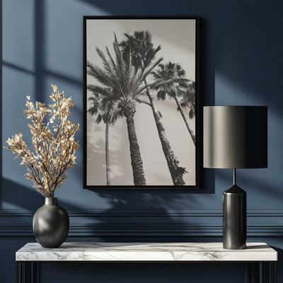 «Pink Palms II BW» par Deborah Revell, reproduction d'art sur toile