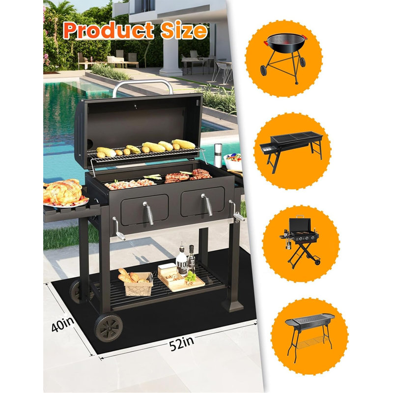 Tapis sous le barbecue 52X40in