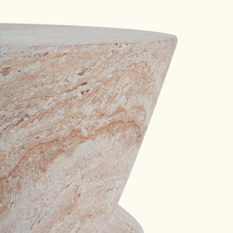 Outdoor/Indoor Lightweight Concrete Side Table