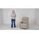Shamelia 38.2'' W Modern Manual Swivel Glider Recliner with Nailhead Trim