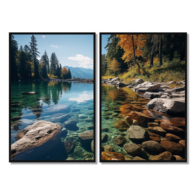 Lakeside Retreat I - White Lake House, reproduction d'art sur toile