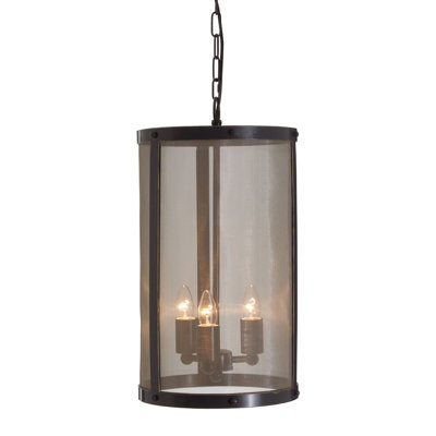 Freemont 3 - Light Antique Black Lantern Pendant