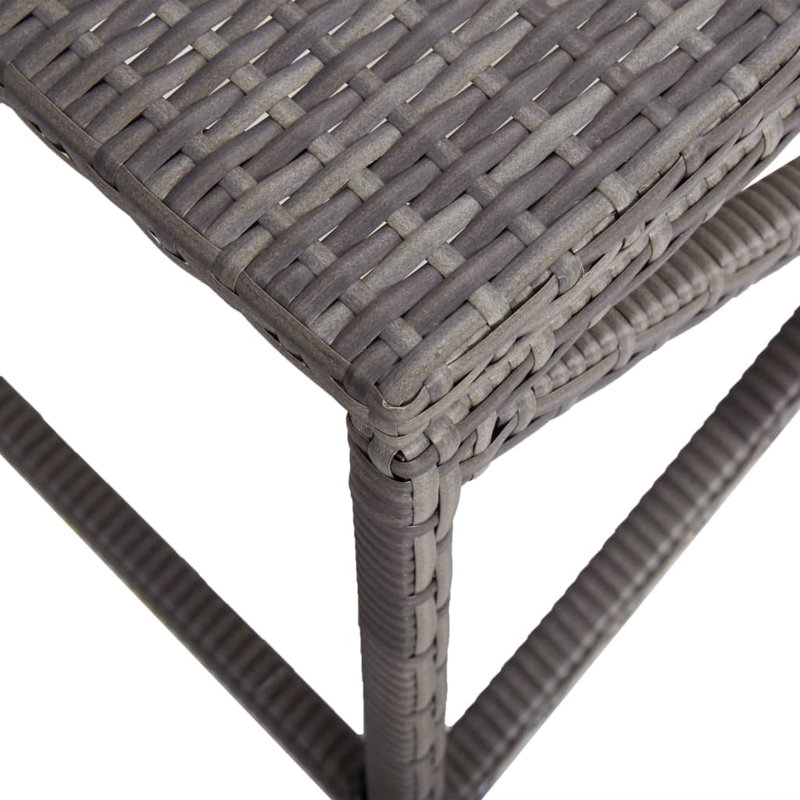 Banc de jardin en acier Rawald, Gris