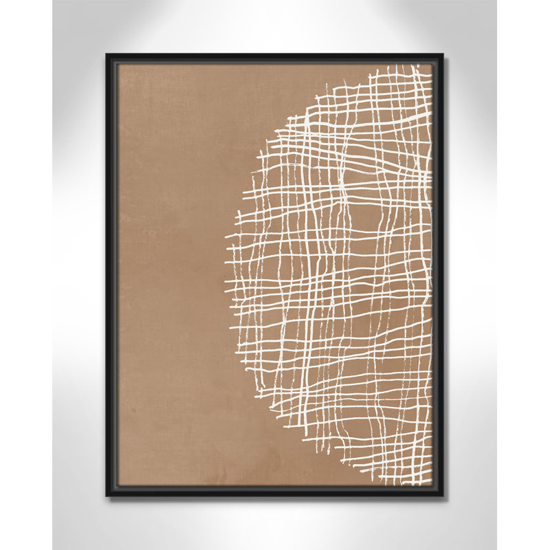 «Basketweave Basket Weave Circle I Print» par Tom Reeves, Noir, H 25,5 po x l 19,5 po