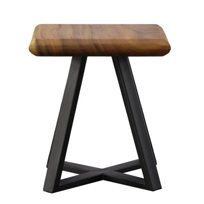 Trapezium Side Table, Metal Base