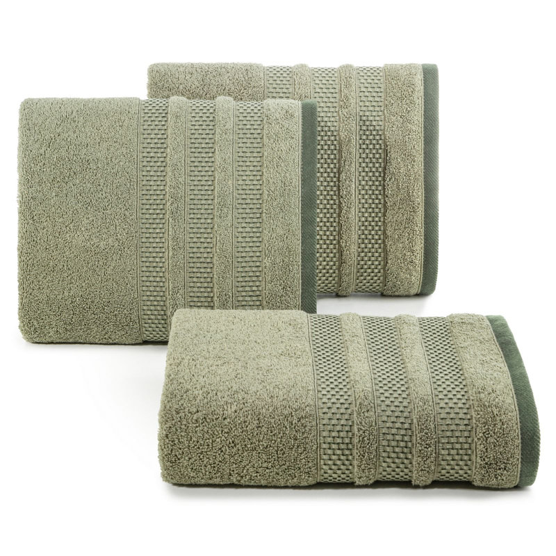 Ivison Midweight Jacquard Hand Towel, Olive