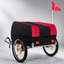 Remorque cargo robuste pour vélo avec housse imperméable amovible, capacité de 40 kg, roues hors route de 40 cm, conception pliable pour le camping et les courses.