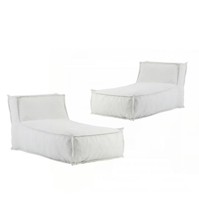 Fauteuil à billes d'extérieur, ensemble de 2, résistant aux intempéries et écologique pour le confort du patio et du jardin