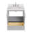 30.25'' Single Bathroom Vanity with Carrara Quartz Top-94668804