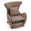 Chaise d'appoint moderne pour animaux de compagnie avec siège incurvé et coin caché pour la chambre à coucher et le coin lecture-1140991734-1140991735