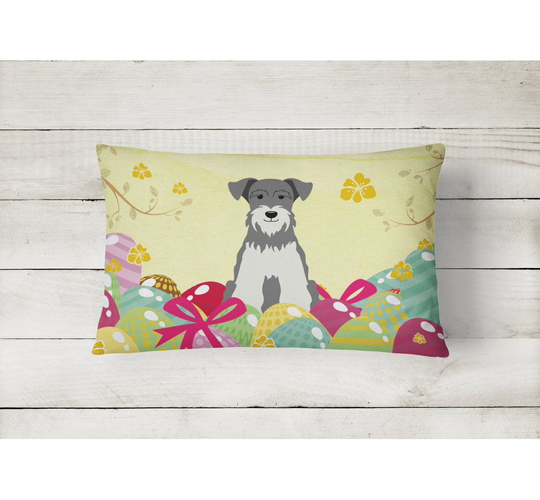 Easter Eggs Indoor/Outdoor Throw Pillow Caroline's Treasures Cover 