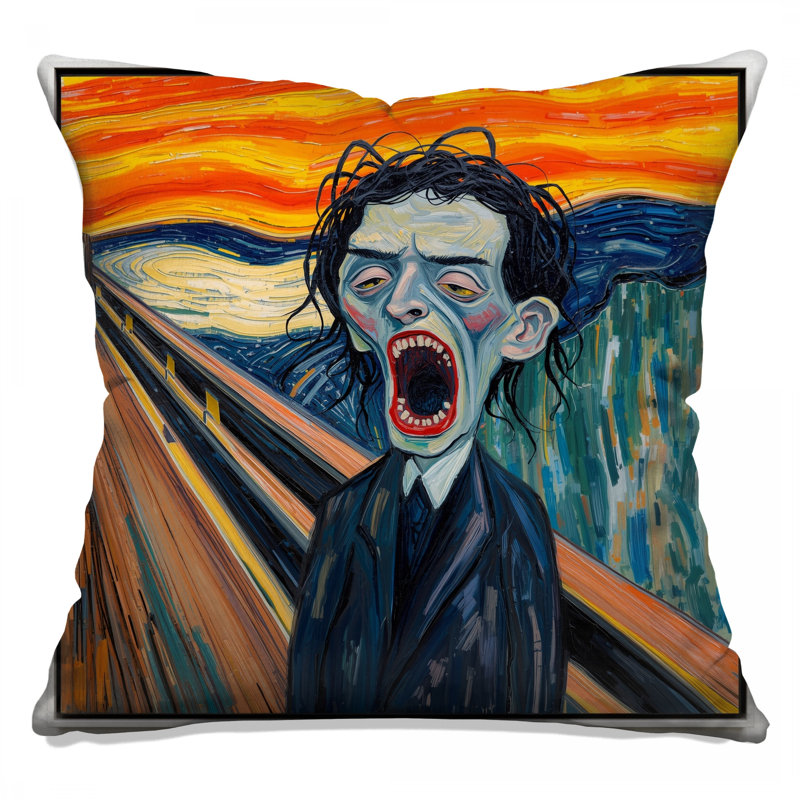 Coussin décoratif à double face Expressionist Art, 20 x 20 inches