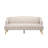 Comfy 3-Seat Upholstered Sofa With Wooden Legs & Tufted Back