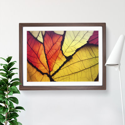 Flashy Leaf - Single Picture Frame Print