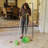 Adjustable Broom And Dustpan Set with Replaceable Head