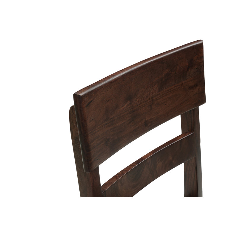 Chaises de salle à manger en bois massif, Noyer foncé
