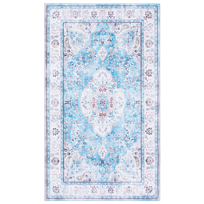 Tapis oriental performance lavable à la machine MSRW Tucson 136, Rectangulaire 3 pi x 5 pi