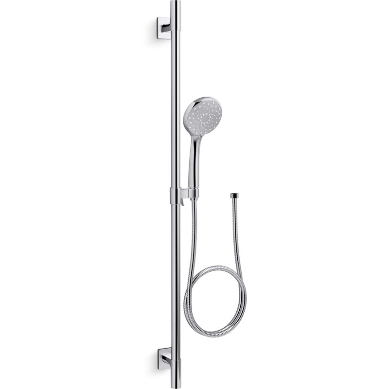 Awaken B110 1.75 GPM Premium Slidebar Kit, Polished Chrome