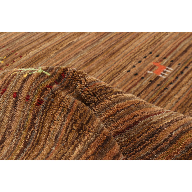Kashkuli Gabbeh Brown Rug 3'11" x 5'8"