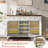 Farmhouse 53.5'' Buffet Cabinet with Storage, Wood Rustic Sideboard