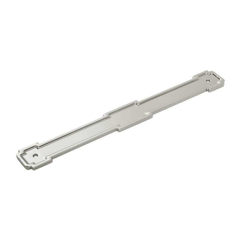 Coventry Collection Pull Backplate - 8-13/16" Center to Center Cabinet Pull Polished Nickel - Transitional Hardware for Drawers & Cabinets