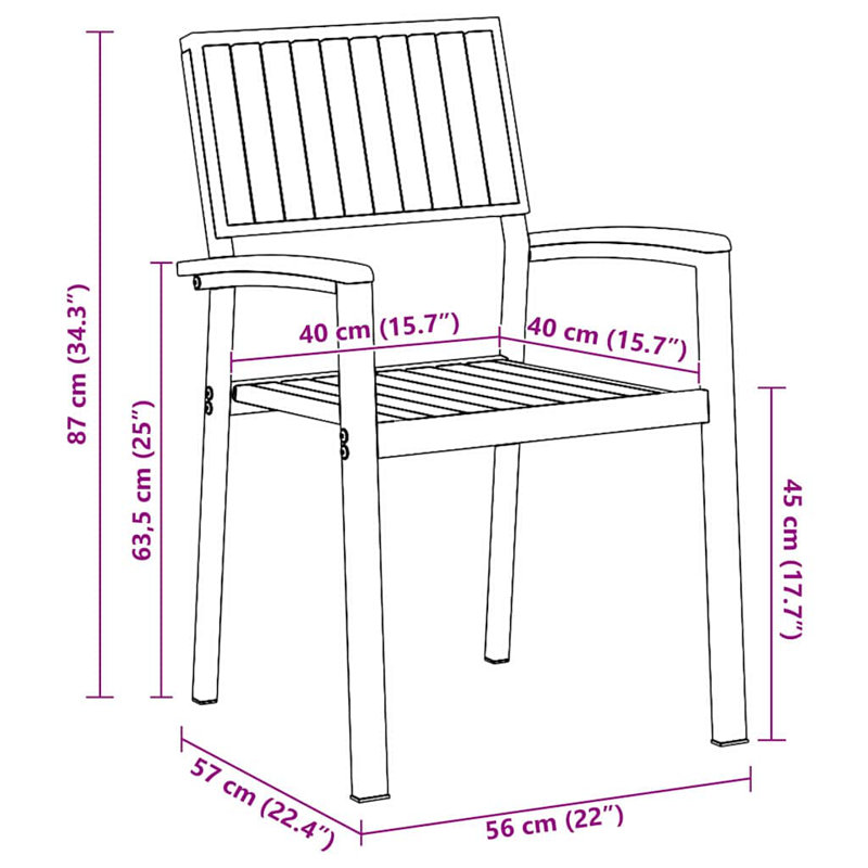 Patio Dining Armchair, Grey