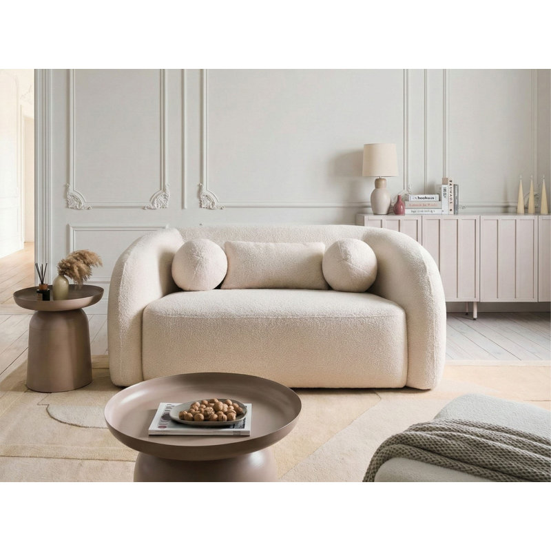 Sofa 2 Seater EGEDAAL Boucle, White