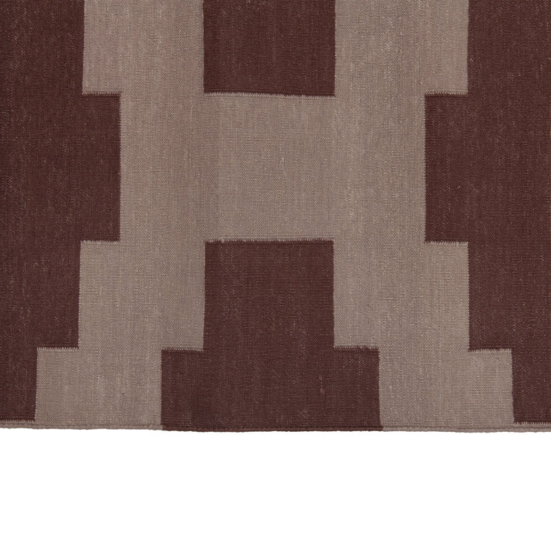 Geometric Cotton Rug, Rectangle 10' x 14'4"