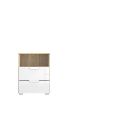 Aditio 2 Drawer Bedside Table