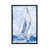 Toile avec cadre gris