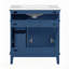 Meuble-lavabo de salle de bain avec lavabo en céramique, armoire de rangement moderne avec portes à fermeture douce, tiroir profond et tiroir standard, meuble-lavabo élégant pour les petites salles de bain-371528294