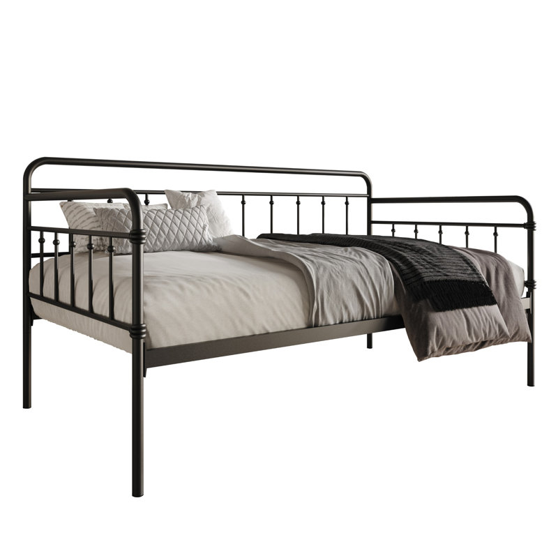 Lit de jour Allandy, Lit simple, Noir