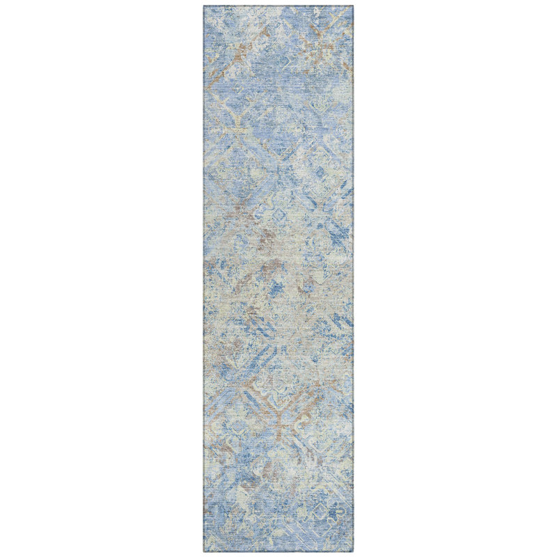  Mahaney Indoor/Outdoor Area Rug with Non-Slip Backing, Runner 2'3" x 7'6"