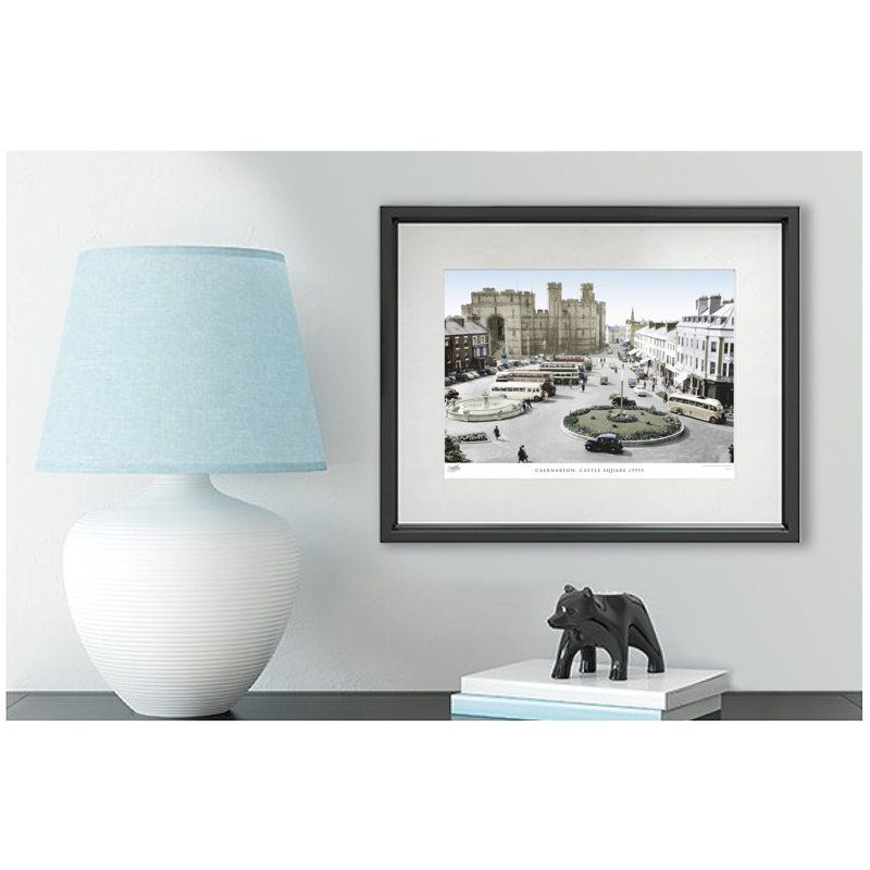Caernarfon, Castle Square C1955 - Single Picture Frame Print, 40cm H x 50cm W x 2.3cm D