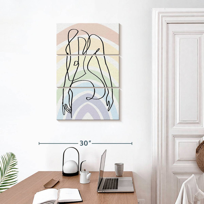 Hiltrun One Line Pride Curves, 32" H x 20" W