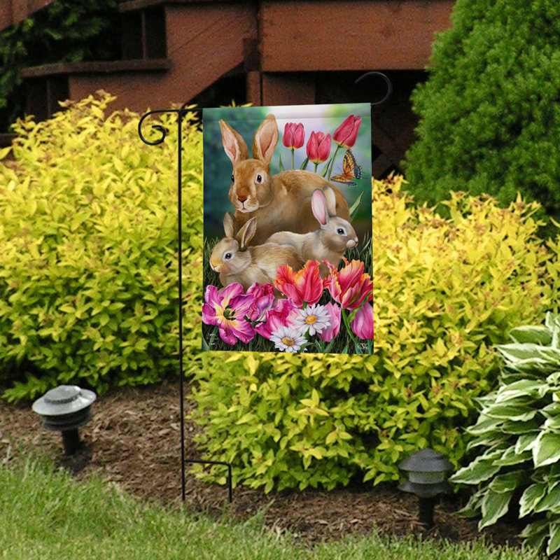 Drapeau de jardin familial Bunny