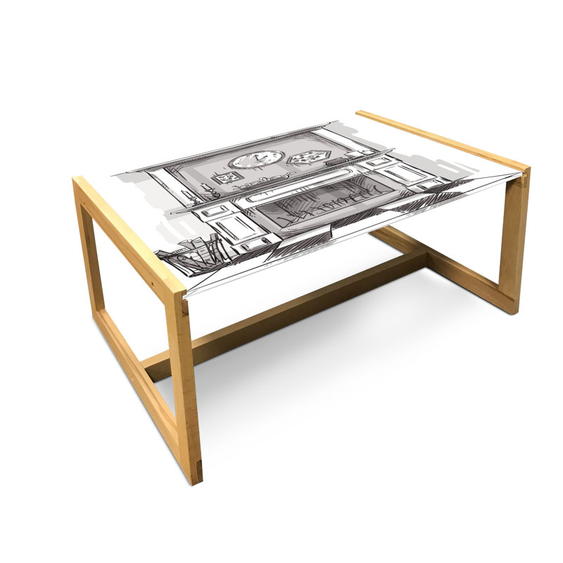 Jaeli Sled Coffee Table, 90cm H x 62cm W x 40cm D