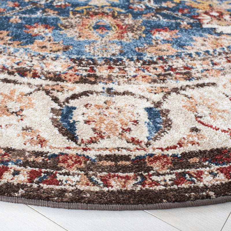 Broomhedge Bijar Performance Oriental Rug, Round 6'7"