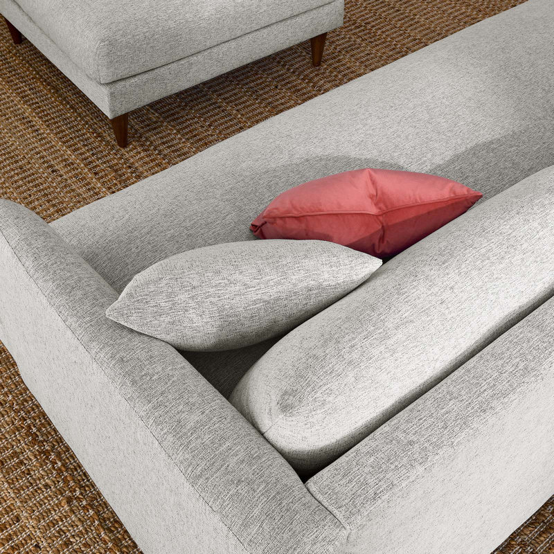 Modway Zoya 84.5'' Sofa, Gray 100% Polyester