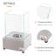 Foyer à éthanol, 7,75 po, acier inoxydable 0,10 gal, 160 pieds carrés, brûle jusqu'à 2 heures, argent