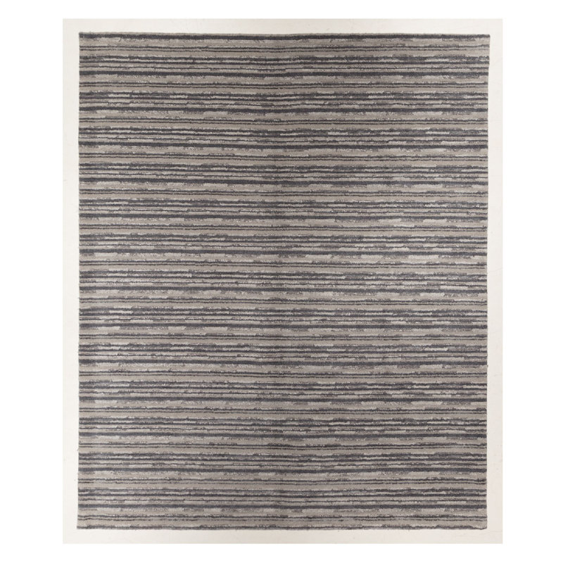 Hand Knotted Striped Rug
