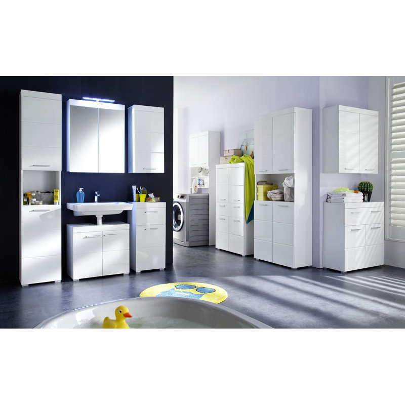 Hudaifa Linen Cabinet, White 