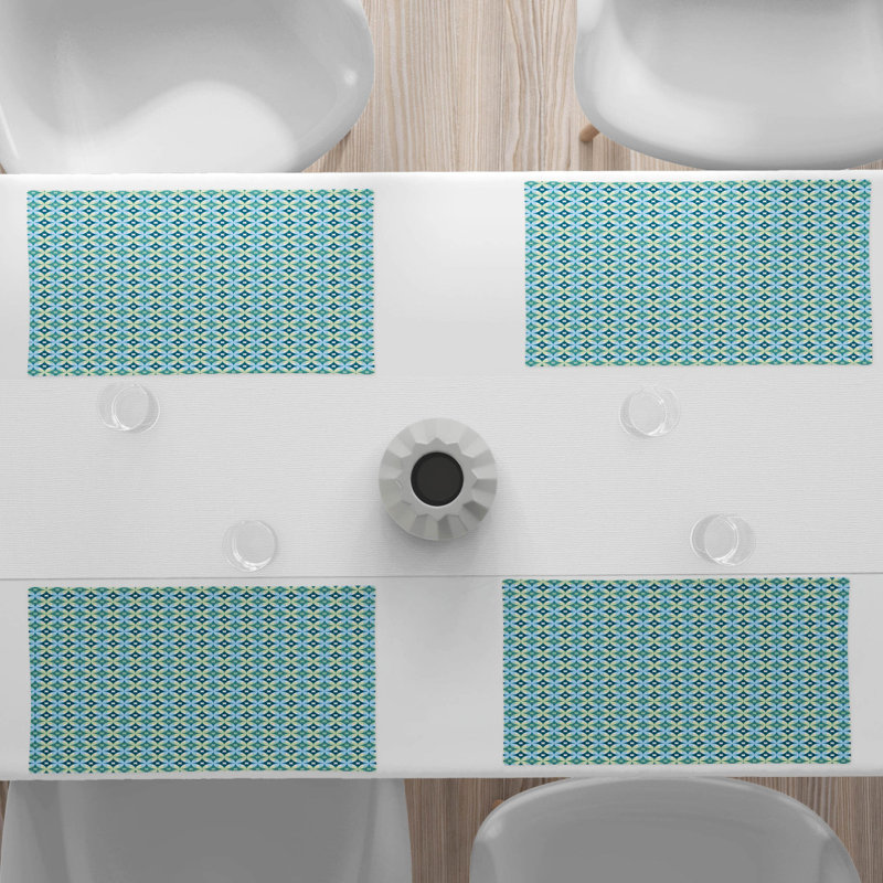 Polyester Geometric Rectangle Placemat
