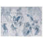 Tapis Lexi 5 x 7, art abstrait, tissu doux, bleu, gris